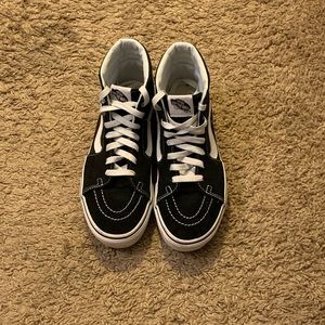 Black and White High Top Vans